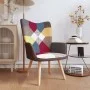 Silla de relajación de tela patchwork de vidaXL, Sillones - Ref: Foro24-328183, Precio: 112,58 €, Descuento: %