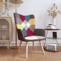 Silla de relajación de tela patchwork de vidaXL, Sillones - Ref: Foro24-328183, Precio: 114,83 €, Descuento: %