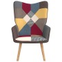 Silla de relajación de tela patchwork de vidaXL, Sillones - Ref: Foro24-328183, Precio: 114,83 €, Descuento: %