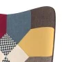 Silla de relajación de tela patchwork de vidaXL, Sillones - Ref: Foro24-328183, Precio: 112,58 €, Descuento: %