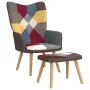 Silla de relajación con reposapiés tela patchwork de vidaXL, Sillones - Ref: Foro24-328184, Precio: 127,04 €, Descuento: %