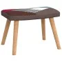 Silla de relajación con reposapiés tela patchwork de vidaXL, Sillones - Ref: Foro24-328184, Precio: 127,04 €, Descuento: %
