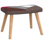 Silla de relajación con reposapiés tela patchwork de vidaXL, Sillones - Ref: Foro24-328184, Precio: 130,41 €, Descuento: %
