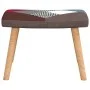 Silla de relajación con reposapiés tela patchwork de vidaXL, Sillones - Ref: Foro24-328184, Precio: 127,04 €, Descuento: %
