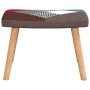 Silla de relajación con reposapiés tela patchwork de vidaXL, Sillones - Ref: Foro24-328184, Precio: 130,41 €, Descuento: %