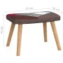 Silla de relajación con reposapiés tela patchwork de vidaXL, Sillones - Ref: Foro24-328184, Precio: 127,04 €, Descuento: %
