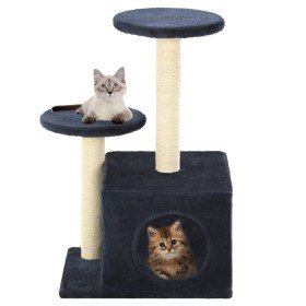 Rascador para gatos con poste de sisal azul oscuro 60 cm en Mobiliario para gatos | Comprar online en Foru.es