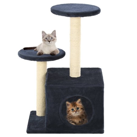 Rascador para gatos con poste de sisal azul oscuro 60 cm en Mobiliario para gatos | Comprar online en Foru.es
