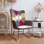 Silla mecedora de tela Patchwork de vidaXL, Mecedoras - Ref: Foro24-328191, Precio: 97,48 €, Descuento: %