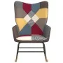 Silla mecedora de tela Patchwork de vidaXL, Mecedoras - Ref: Foro24-328191, Precio: 113,29 €, Descuento: %