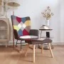 Silla mecedora con reposapiés tela patchwork de vidaXL, Mecedoras - Ref: Foro24-328192, Precio: 124,12 €, Descuento: %