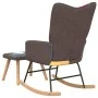 Silla mecedora con reposapiés tela patchwork de vidaXL, Mecedoras - Ref: Foro24-328192, Precio: 124,12 €, Descuento: %