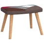 Silla mecedora con reposapiés tela patchwork de vidaXL, Mecedoras - Ref: Foro24-328192, Precio: 128,04 €, Descuento: %
