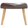 Silla mecedora con reposapiés tela patchwork de vidaXL, Mecedoras - Ref: Foro24-328192, Precio: 128,04 €, Descuento: %