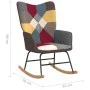 Silla mecedora con reposapiés tela patchwork de vidaXL, Mecedoras - Ref: Foro24-328192, Precio: 124,12 €, Descuento: %