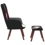 Silla de relajación con reposapiés tela patchwork de vidaXL, Sillones - Ref: Foro24-328196, Precio: 143,76 €, Descuento: %