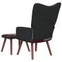 Silla de relajación con reposapiés tela patchwork de vidaXL, Sillones - Ref: Foro24-328196, Precio: 143,76 €, Descuento: %