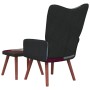 Silla de relajación con reposapiés tela patchwork de vidaXL, Sillones - Ref: Foro24-328196, Precio: 125,62 €, Descuento: %