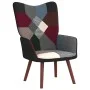 Silla de relajación con reposapiés tela patchwork de vidaXL, Sillones - Ref: Foro24-328196, Precio: 143,76 €, Descuento: %