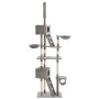 Rascador para gatos con poste rascador de sisal 230-260 cm gris en Mobiliario para gatos | Comprar online en Foru.es