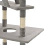 Rascador para gatos con poste rascador de sisal 230-260 cm gris en Mobiliario para gatos | Comprar online en Foru.es