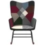Silla mecedora de tela patchwork de vidaXL, Mecedoras - Ref: Foro24-328203, Precio: 101,20 €, Descuento: %