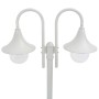 Farola de jardín con 2 luces aluminio blanca E27 220 cm de vidaXL, Iluminación de exterior - Ref: Foro24-44208, Precio: 129,9...