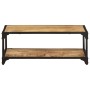 Mesa de centro de madera maciza de mango rugosa 90x45x35 cm de vidaXL, Mesas de centro - Ref: Foro24-328265, Precio: 119,25 €...