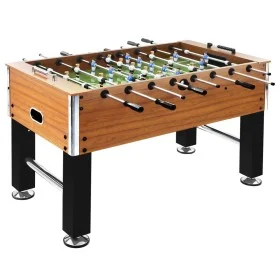 Futbolín de acero marrón claro y negro 60 kg 140x74,5x87,5 cm de vidaXL, Mesas de futbolín - Ref: Foro24-92502, Precio: 394,2...