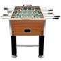 Futbolín de acero marrón claro y negro 60 kg 140x74,5x87,5 cm de vidaXL, Mesas de futbolín - Ref: Foro24-92502, Precio: 454,4...