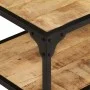 Mesa de centro de madera maciza de mango rugosa 90x45x35 cm de vidaXL, Mesas de centro - Ref: Foro24-328265, Precio: 120,61 €...