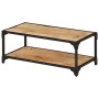 Mesa de centro de madera maciza de mango rugosa 90x45x35 cm de vidaXL, Mesas de centro - Ref: Foro24-328265, Precio: 119,25 €...