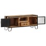 Mueble para TV de madera maciza de mango rugosa 110x31x46 cm de vidaXL, Muebles TV - Ref: Foro24-328284, Precio: 212,95 €, De...