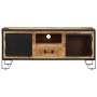 Mueble para TV de madera maciza de mango rugosa 110x31x46 cm de vidaXL, Muebles TV - Ref: Foro24-328284, Precio: 212,95 €, De...