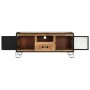 Mueble para TV de madera maciza de mango rugosa 110x31x46 cm de vidaXL, Muebles TV - Ref: Foro24-328284, Precio: 212,95 €, De...