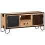 Mueble para TV de madera maciza de mango rugosa 110x31x46 cm de vidaXL, Muebles TV - Ref: Foro24-328284, Precio: 212,95 €, De...