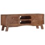 Mueble para TV de madera maciza de mango rugosa 110x30x40 cm de vidaXL, Muebles TV - Ref: Foro24-328303, Precio: 124,32 €, De...