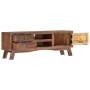Mueble para TV de madera maciza de mango rugosa 110x30x40 cm de vidaXL, Muebles TV - Ref: Foro24-328303, Precio: 124,32 €, De...