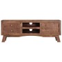 Mueble para TV de madera maciza de mango rugosa 110x30x40 cm de vidaXL, Muebles TV - Ref: Foro24-328303, Precio: 124,32 €, De...