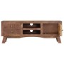 Mueble para TV de madera maciza de mango rugosa 110x30x40 cm de vidaXL, Muebles TV - Ref: Foro24-328303, Precio: 124,32 €, De...