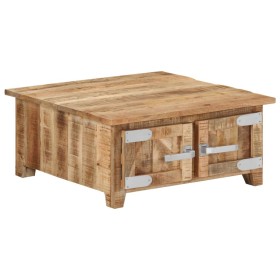 Mesa de centro de madera maciza de mango 67x67x30 cm de vidaXL, Mesas de centro - Ref: Foro24-328308, Precio: 158,01 €, Descu...