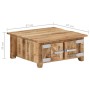Mesa de centro de madera maciza de mango 67x67x30 cm de vidaXL, Mesas de centro - Ref: Foro24-328308, Precio: 158,01 €, Descu...