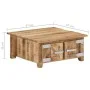 Mesa de centro de madera maciza de mango 67x67x30 cm de vidaXL, Mesas de centro - Ref: Foro24-328308, Precio: 156,19 €, Descu...