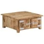 Mesa de centro de madera maciza de mango 67x67x30 cm de vidaXL, Mesas de centro - Ref: Foro24-328308, Precio: 156,19 €, Descu...