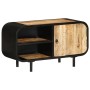 Mueble para TV de madera maciza de mango rugosa 90x30x48 cm de vidaXL, Muebles TV - Ref: Foro24-328412, Precio: 194,19 €, Des...