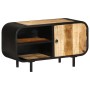 Mueble para TV de madera maciza de mango rugosa 90x30x48 cm de vidaXL, Muebles TV - Ref: Foro24-328412, Precio: 194,19 €, Des...