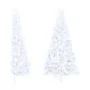 Medio árbol de Navidad artificial con soporte PVC blanco 180 cm de vidaXL, Arboles de navidad - Ref: Foro24-328419, Precio: 3...