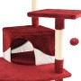 Rascador para gatos con poste de sisal rojo y blanco 203 cm en Mobiliario para gatos | Comprar online en Foru.es