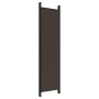 Biombo divisor de 6 paneles de tela marrón 300x200 cm de vidaXL, Divisores de ambientes - Ref: Foro24-350191, Precio: 47,06 €...