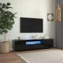 Mueble de TV con luces LED negro 160x35x40 cm de vidaXL, Muebles TV - Ref: Foro24-804428, Precio: 102,51 €, Descuento: %